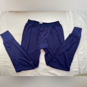 Men’s Long John Bottoms New Blue‎ Size Medium